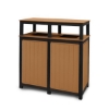 32 Gallon Decorative Recycled Plastic Trash Receptacle	