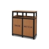 32 Gallon Decorative Recycled Plastic Trash Receptacle	