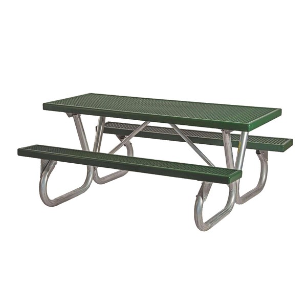 	8 Ft. Plastisol Coated Expanded Metal Picnic Table