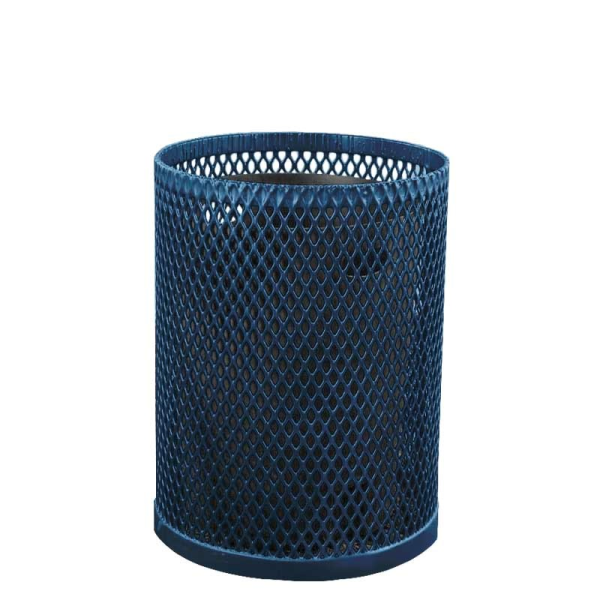 32 Gallon Plastisol Expanded Metal Trash Receptacle	