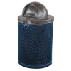 32 Gallon Plastisol Expanded Metal Trash Receptacle	