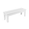 Ledge Lounger Mainstay Dining Bench - White