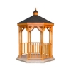 Picture of Amish Country Wood Gazebo-in-a-Box Kit with Deck Floor - All Sizes