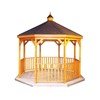 Picture of Amish Country Wood Gazebo-in-a-Box Kit with Deck Floor - All Sizes