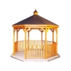 Picture of Amish Country Wood Gazebo-in-a-Box Kit with Deck Floor - All Sizes