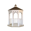 Picture of Amish Country Vinyl Gazebo-in-a-Box Kit with Deck Floor - All Sizes