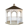 Picture of Amish Country Vinyl Gazebo-in-a-Box Kit with Deck Floor - All Sizes