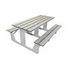 Picture of 6 Foot Nantucket Marine Grade Polymer Picnic Table with Umbrella Hole