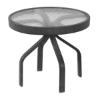 Round Acrylic Side Patio Table