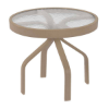 Round Acrylic Side Patio Table