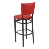 Upholstered Regal Red Barstool	