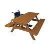 Traditional Picnic Table w/ ADA Bench