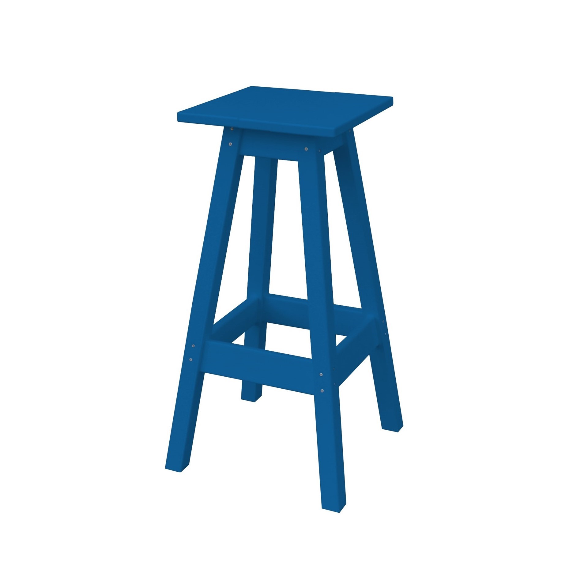 Square Bar Stool Recycled Plastic Furniture Leisure