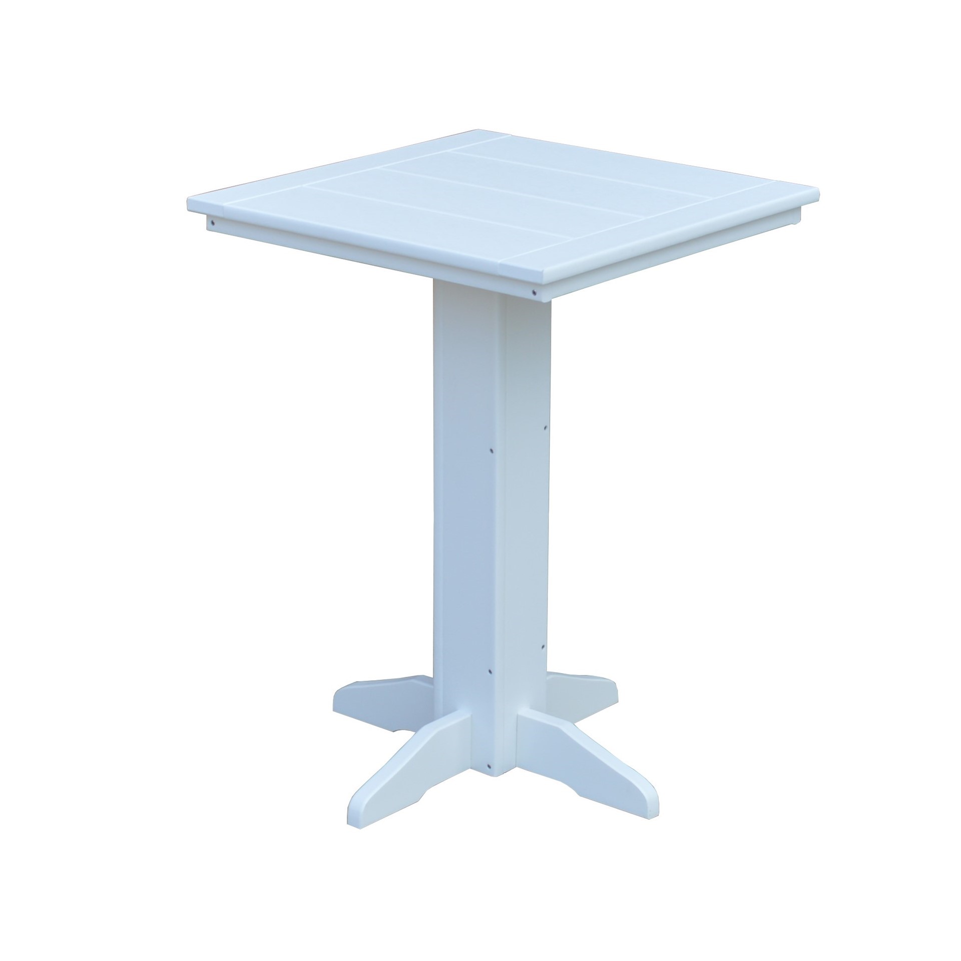 Square Pedestal Bistro Table - Furniture Leisure