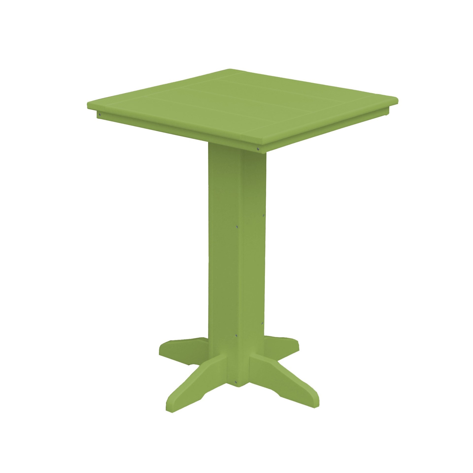 Square Pedestal Bistro Table - Furniture Leisure