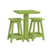 Bistro Table Set With Two Square Barstools