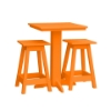 Bistro Table Set With Two Square Barstools