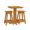 Bistro Table Set With Two Square Barstools