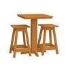 Bistro Table Set With Two Square Barstools