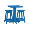Bistro Table Set With Two Square Barstools
