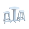 Bistro Table Set With Two Round Barstools