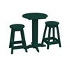 Bistro Table Set With Two Round Barstools