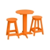 Bistro Table Set With Two Round Barstools