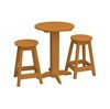 Bistro Table Set With Two Round Barstools