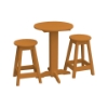 Bistro Table Set With Two Round Barstools