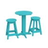 Bistro Table Set With Two Round Barstools