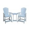 Two Patio Chairs With Round Side Table