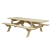 Heavy Duty Pine Picnic Table	