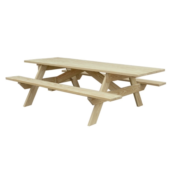 Heavy Duty Pine Picnic Table	