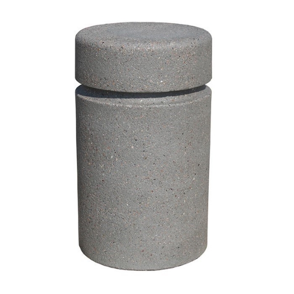 Short Concrete Bollard With Reveal Line