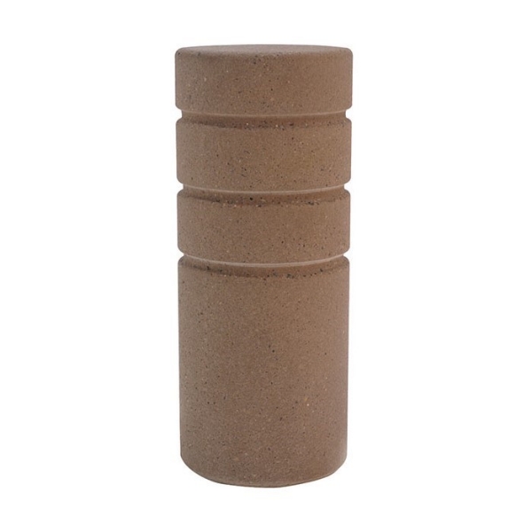 Triple Reveal Line Concrete Bollard 