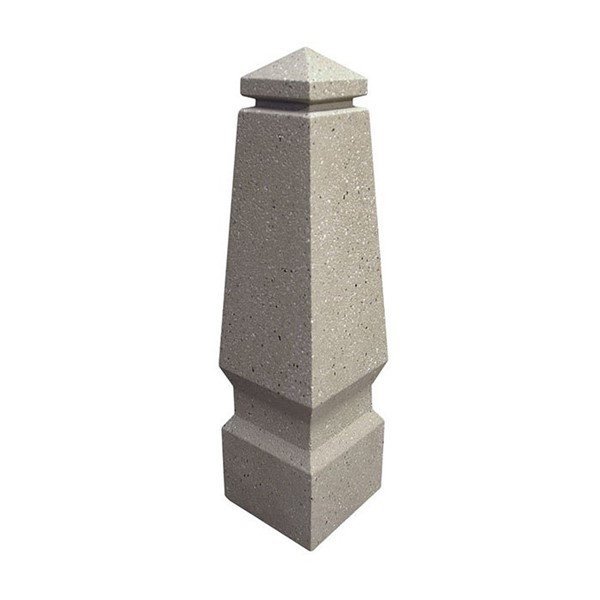 Little Canada Ornate Obelisk Concrete Bollard	