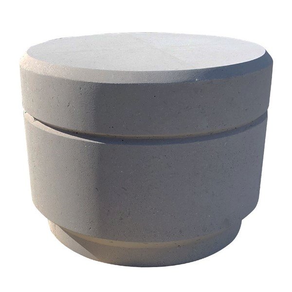 Flat Round Concrete Bollard 