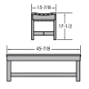 4ft Weldon Backless Bench