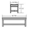 4ft Weldon Backless Bench