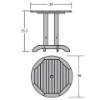  Sequoia Counter Height Table