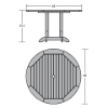 Counter Height Bistro Table 