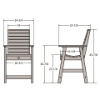 Glennville Counter Armchair