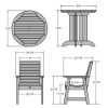 Glennville Three-Piece Dining Set