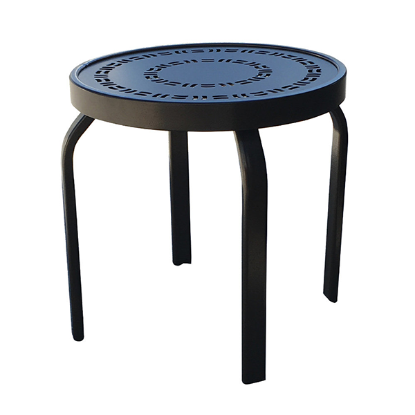 Stackable Punched Aluminum Side Table