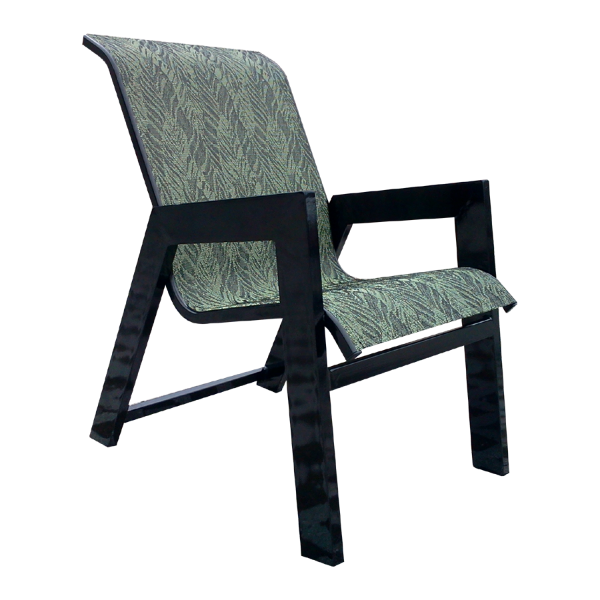 Heavy Duty Hurricane Aluminum Sling Dining Chair