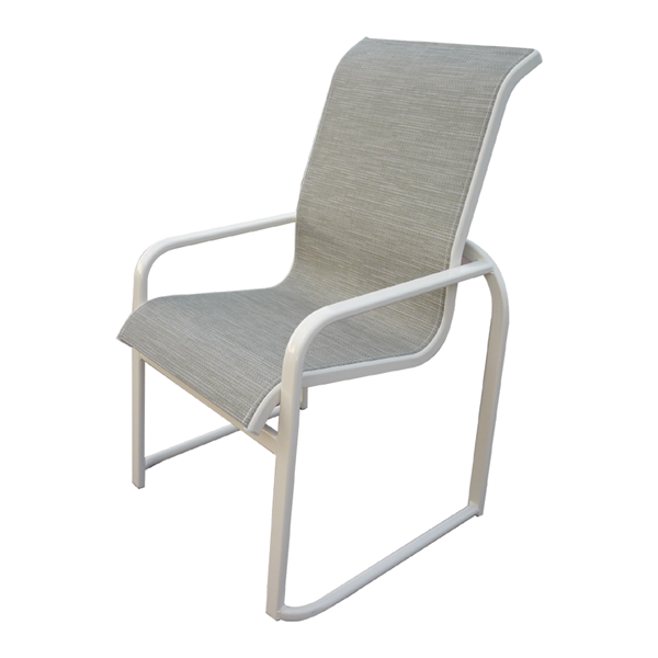 Island Breeze Sled-Base Dining Arm Chair