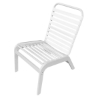 Malibu Vinyl Strap Dining Armless Chair	