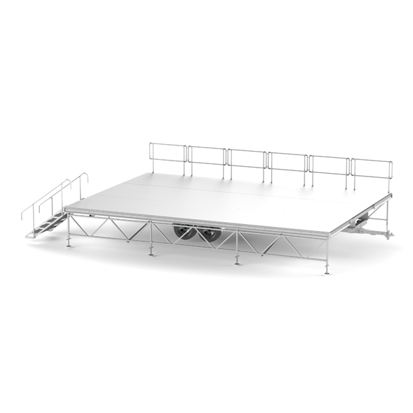 Towable Elevated Aluminum Stage