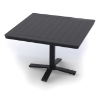 Slatted MGP Dining Table w/ Pedestal Base