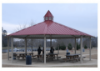 Octagon Metal Top Park Shelter with Cupola